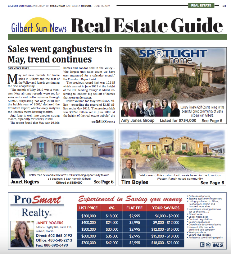 Price Your House Correctly | Gilbert Sun News June 2019